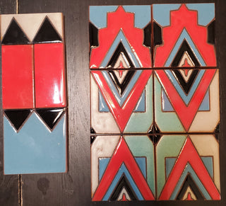Spanish hand glazed tiles