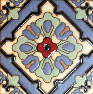 Spanish Revival Delmar Hand Glazed Tile 6x6 - Delmar (Per Box 26 pcs)