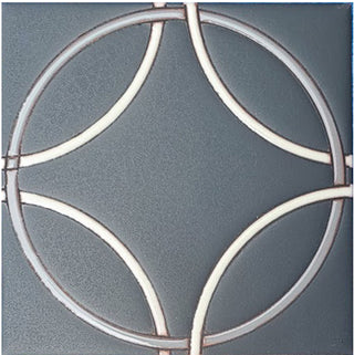 Ellipse  6x6 Handmade Ceramic Tile – Modern Geometric Design