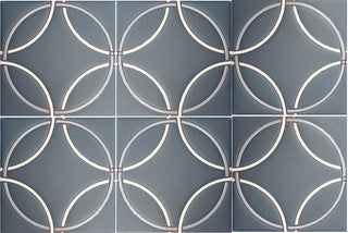 Ellipse  6x6 Handmade Ceramic Tile – Modern Geometric Design
