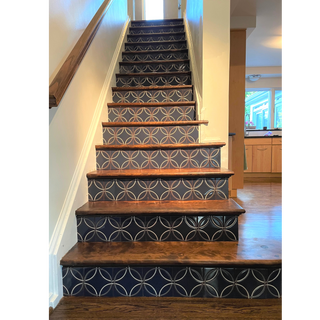 Ellipse  6x6 Handmade Ceramic Tile – Modern Geometric Design