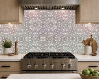 StarBurst Handmade Modern Geometric Ceramic Tile – 6"×6" (26 Tiles per Box)