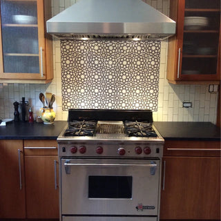 Over Stock Sale - 6x6 Hand-Painted Simple Marakesh Islamic Star Tile