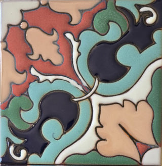 Sidus Handmade Spanish Revival & Mediterranean Ceramic Tile – 6" × 6" (25 Tiles per Box)