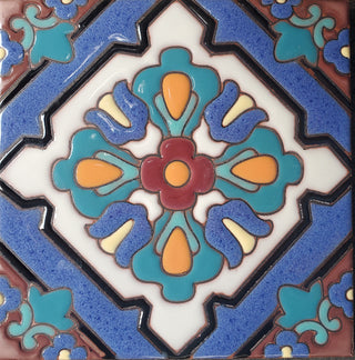 Spanish Revival Delmar Hand Glazed Tile 6x6 - Delmar (Per Box 26 pcs)