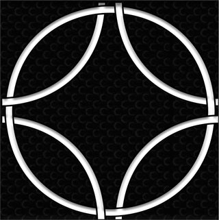 Ellipse  6x6 Handmade Ceramic Tile – Modern Geometric Design