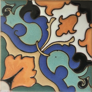Sidus Handmade Spanish Revival & Mediterranean Ceramic Tile – 6" × 6" (25 Tiles per Box)