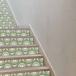 Luza Geometric Modern Hand-Glazed Ceramic Tile
