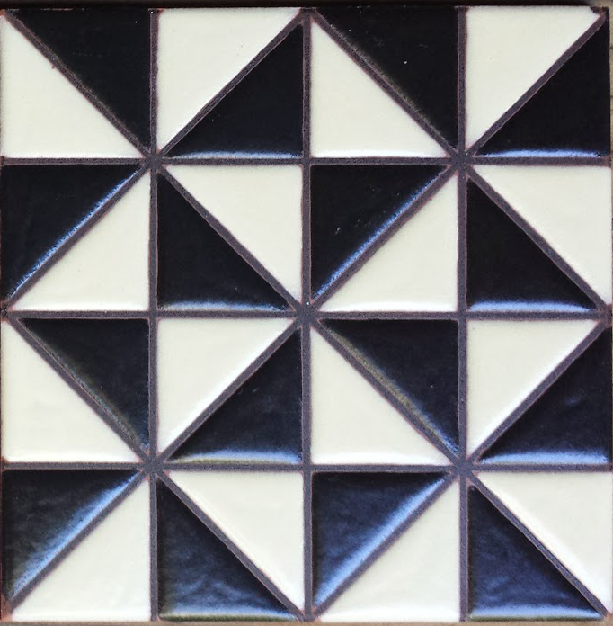 Pinwheel Modern Deco Tile 6x6