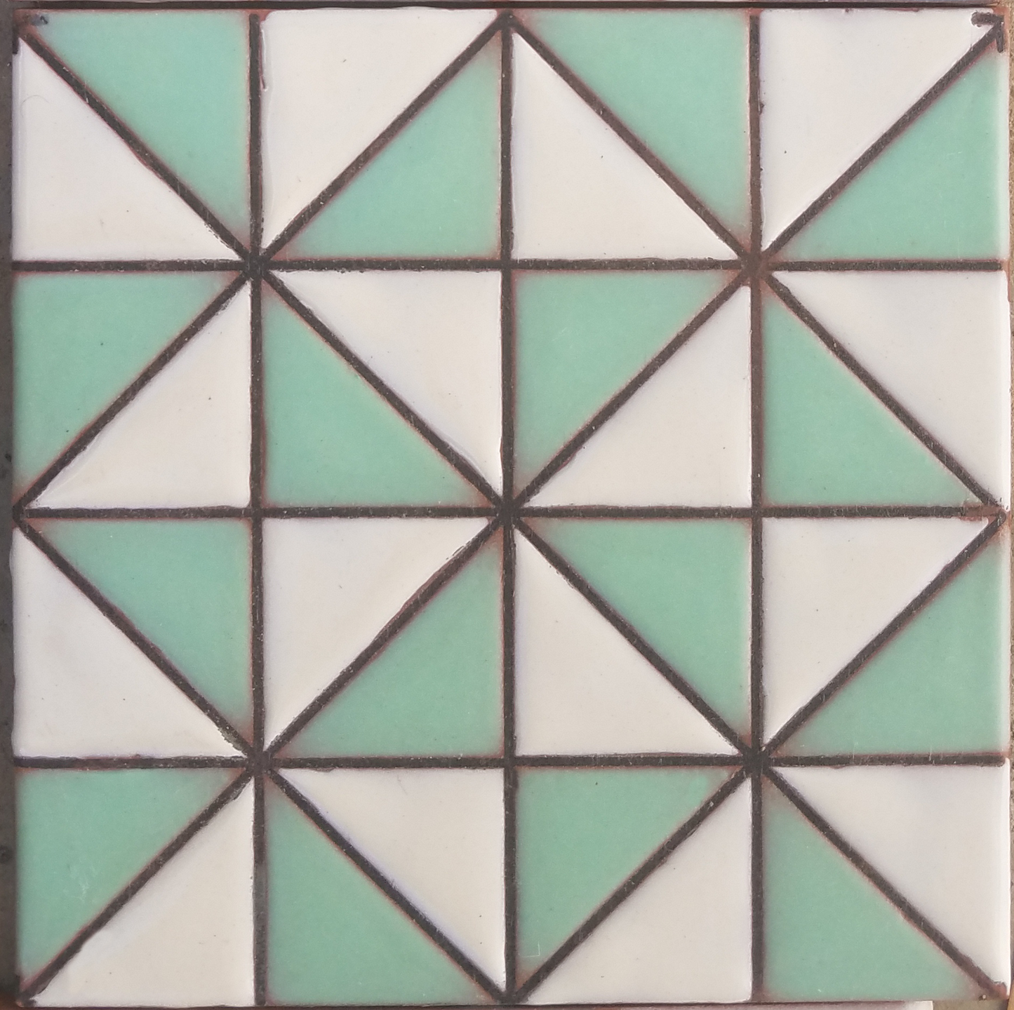 Pinwheel Modern Deco Tile 6x6